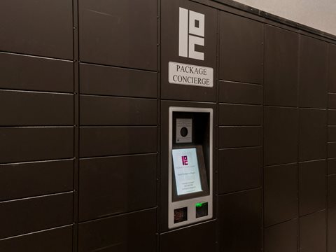 The package concierge storage area